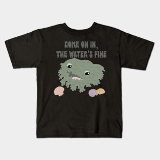 Come On In The Water's Fine Funny Tasselled Wobbegong Kids T-Shirt